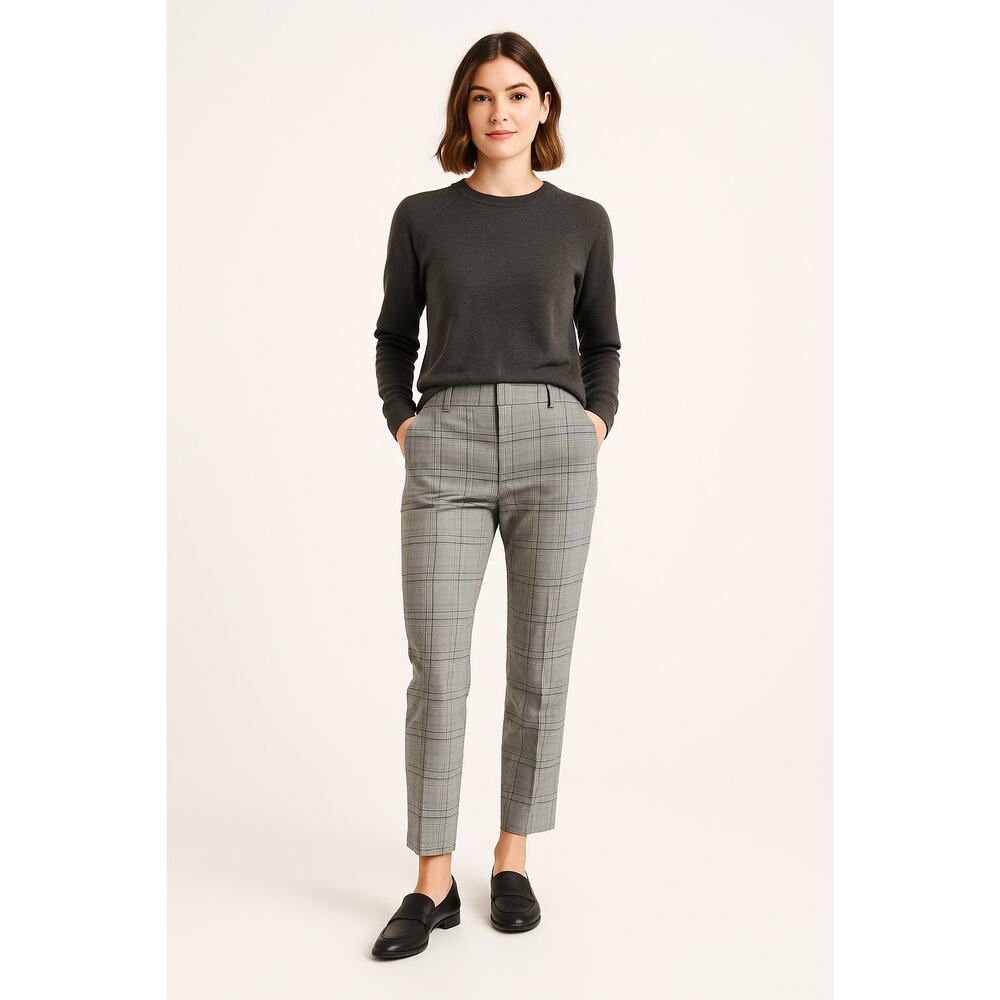 Abercrombie & Fitch Women's Houndstooth Straight Leg Pants Multicolor Size S